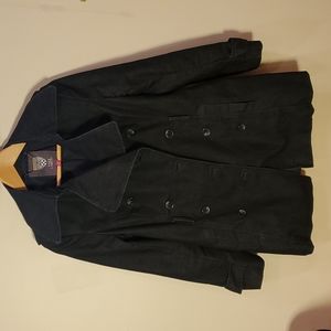 Vince Camuto dark denim trench coat small